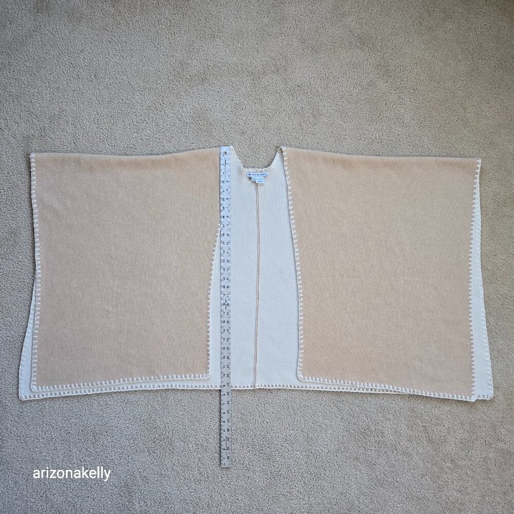 The Cashmere Project THICK Wrap Tan and Cream - Picture 4 of 16